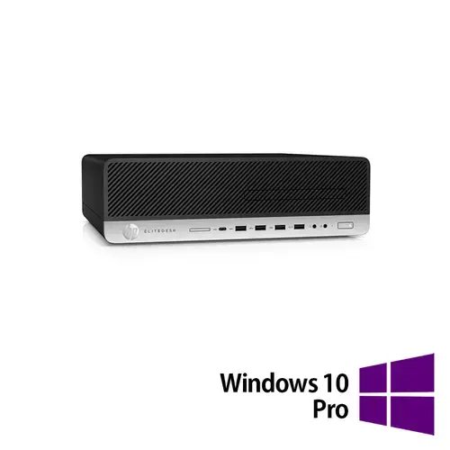 Calculator Sistem PC Refurbished HP ProDesk 800 G3 SFF, Intel Core i5-6500 3.20GHz, 16GB DDR4, 256GB SSD + Windows 10 Pro