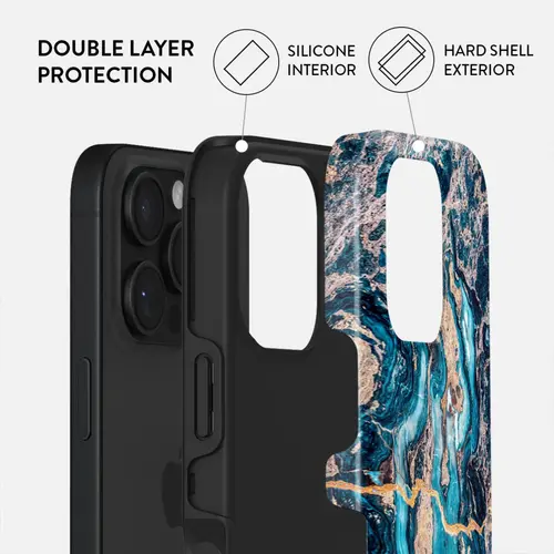 Husa Dual Layer Mystic River Burga pentru iPhone 16 Pro, Multicolor