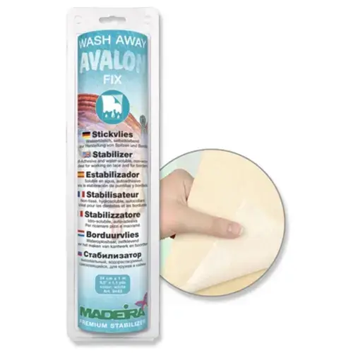 Insertie broderie hidrosolubila Avalon Fix Film autocolant 0,24 x 1m,  Madeira 9443