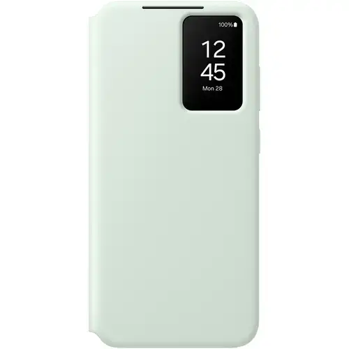 Husa de protectie Samsung Smart View Wallet Case pentru Galaxy S24 FE, Verde