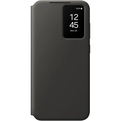 Husa de protectie Samsung Smart View Wallet Case pentru Galaxy S24 FE, Negru