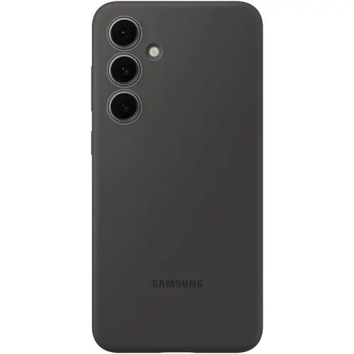 Husa de protectie Samsung Silicone Case pentru Galaxy S24 FE, Negru