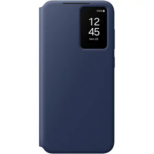 Husa de protectie Samsung Smart View Wallet Case pentru Galaxy S24 FE, Albastru
