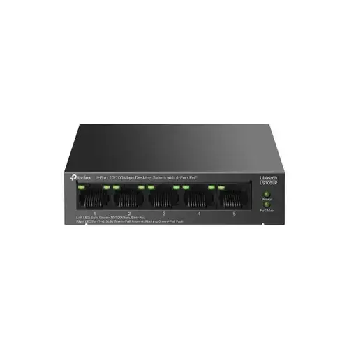 Switch TP-LINK LS105LP, 5 Porturi, 4 x PoE