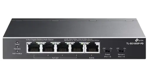 Switch TP-Link TL-SG1005P-PD, 5 Porturi, Gigabit, PoE