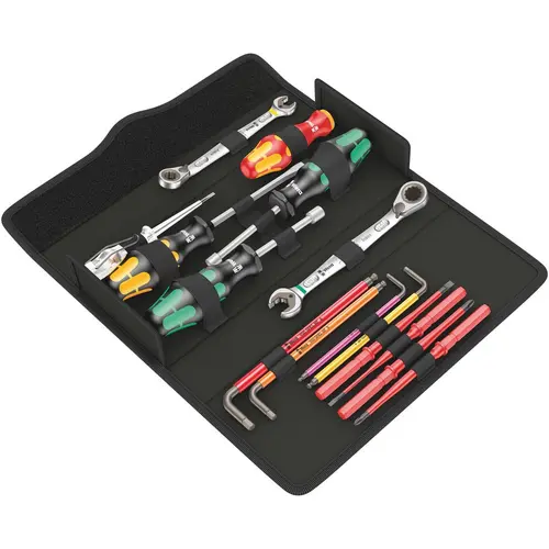 Trusa Chei Electrician Profesionala Wera Kraftform Kompakt SH 2 PlumbKit, 15 piese