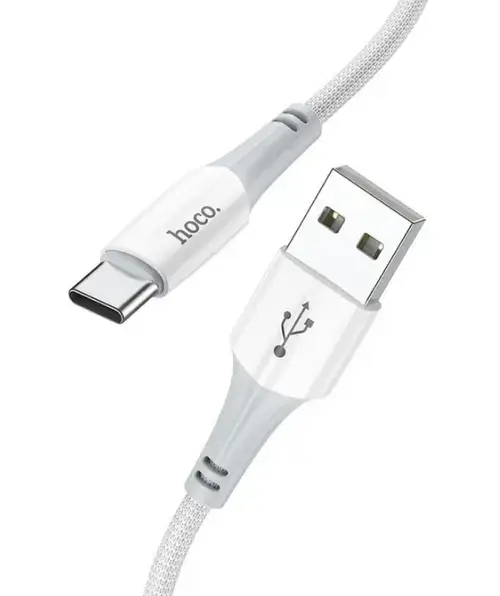 Cablu Date si Incarcare USB-A - USB-C HOCO X70, 60W, 1m, Alb