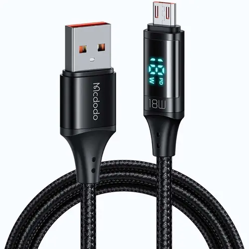 Cablu incarcare, Mcdodo, USB la Micro USB QC 4.0 18W, extrarezistent, pentru Samsung, Apple, Huawei, Xiaomi, OPPO, Digital HD Series 1,2M