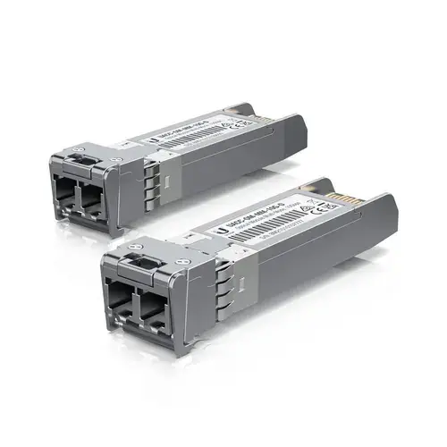 Set 2 module SFP+ Ubiquiti, Multimode, 850 nm, 10Gbps, 300 m, Argintiu