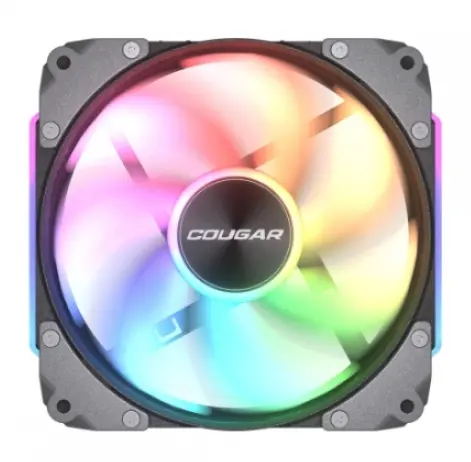 Ventilator Cougar Apolar 120 ARGB, ARGB LED, 120mm, Negru