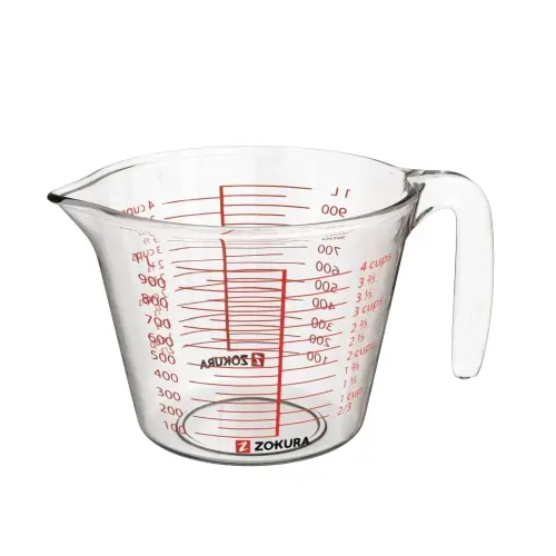 Cana masurare, sticla, 1000ml - Zokura Z1418