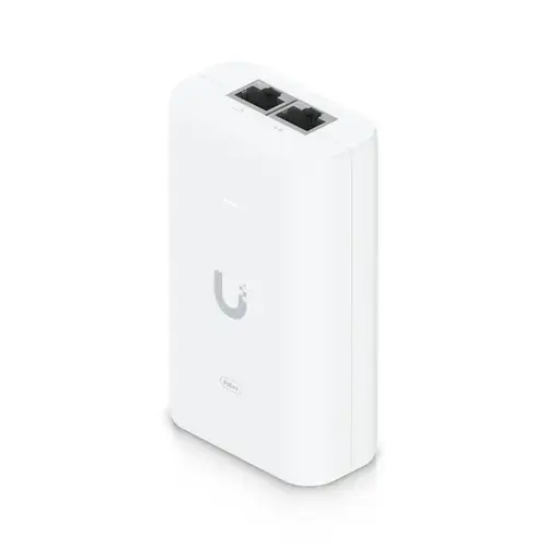 Injector PoE, UbiQuiti, Plastic, IEEE 802.3at, 63x34x106 mm, Alb