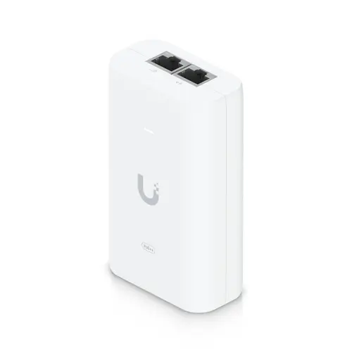 Injector PoE, UbiQuiti, Plastic, IEEE 802.3at, 63x34x106 mm, Alb