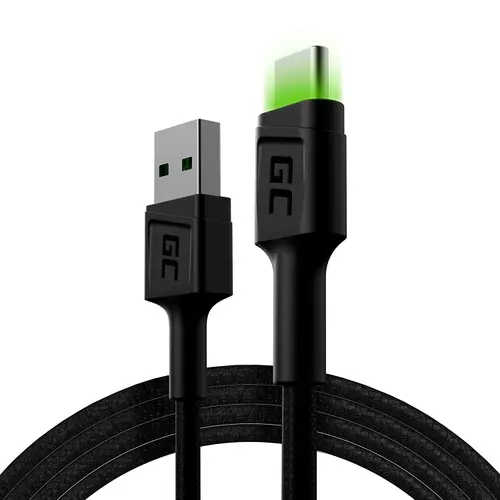 Cablu USB-USB-C 120cm, Green Cell GC Ray , incarcare rapida, Ultra Charge, QC 3.0, Date si sincronizare de mare viteza