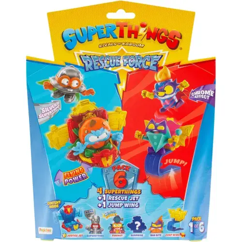 Set 4 figurine SuperThings Rescue Force