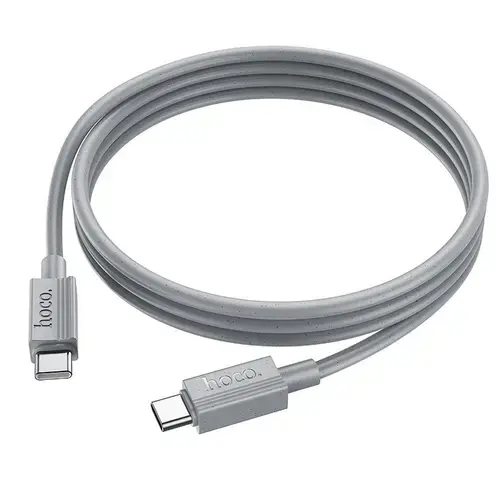 Cablu Date si Incarcare USB-C - USB-C HOCO X107, 60W, 1m, Gri