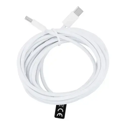 Cablu Date si Incarcare USB-C - USB-C OEM HD26 Box, 30W, 3m, Alb