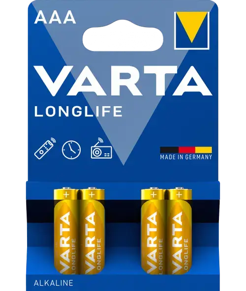 Baterii Varta 4103 Longlife Alkaline, 4 bucati