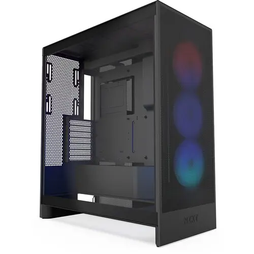 Carcasa NZXT H7 Flow RGB 2024, Mid-Tower, ATX, Negru