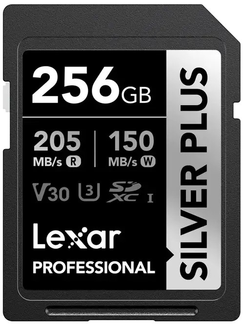 Card de memorie Lexar Professional SILVER Plus 1066x LSDSIPL256G-BNNNG, 256GB, SDXC, UHS-I U3 A2, V30