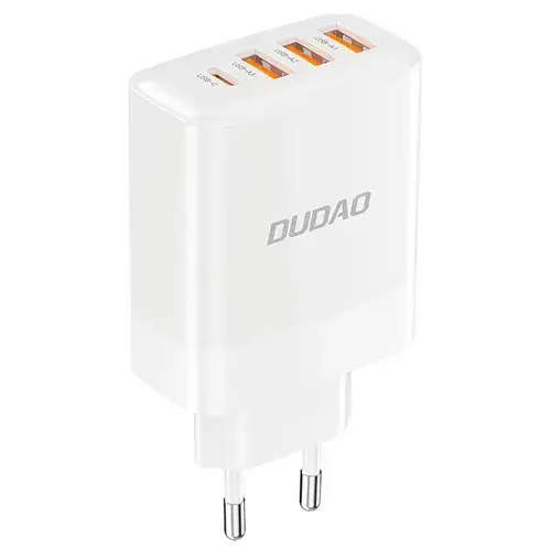 Incarcator Retea Dudao A5HEU, 20W, 3A, 1 x USB-C, 3 x USB-A, Alb