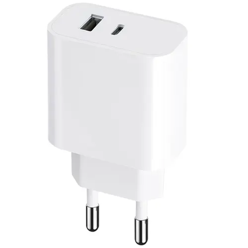 Incarcator Retea MaXlife MXTC-06, 20W, 3A, 1 x USB-A, 1 x USB-C, Alb