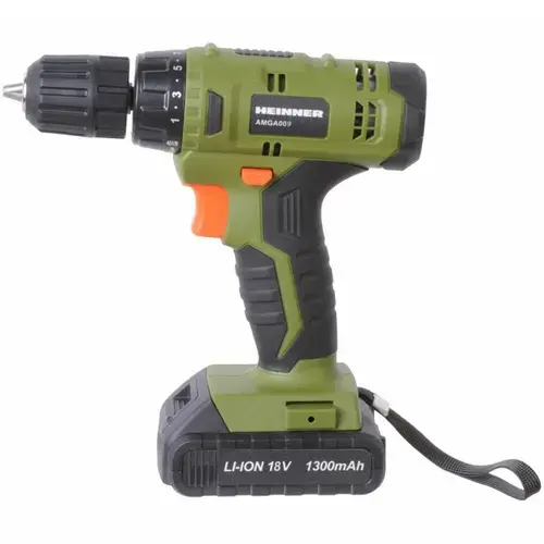Masina de gaurit si insurubat pe acumulator Heinner AMGA009, 18 V, 650 RPM, 28 Nm, 10 mm mandrina rapida