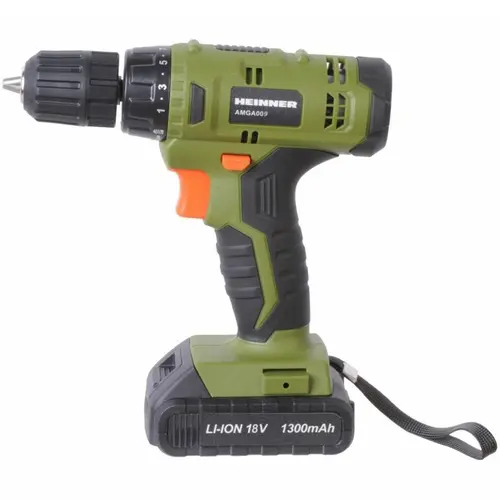 Masina de gaurit si insurubat pe acumulator Heinner AMGA009, 18 V, 650 RPM, 28 Nm, 10 mm mandrina rapida