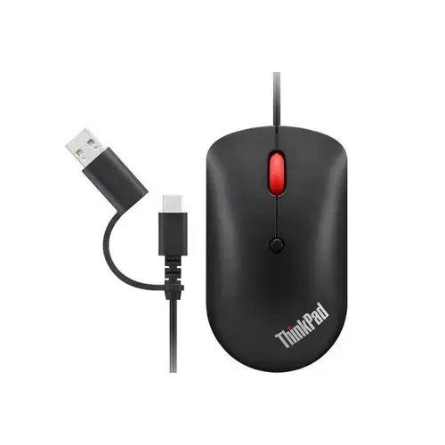 Mouse Lenovo ThinkPad, USB,  2400 dpi, Negru