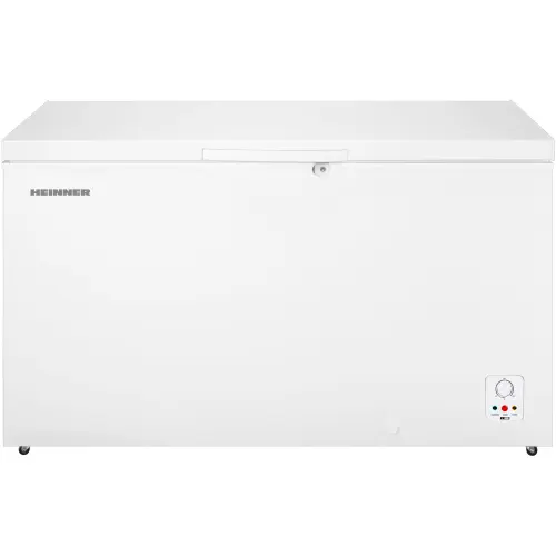 Lada frigorifica Heinner HCF-HS420E++, 420 l, Clasa E, Control mecanic, Incuietoare, Alb