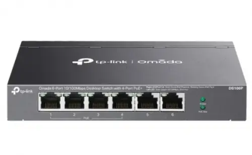 Switch TP-Link Omada DS106P, 6 porturi, PoE+