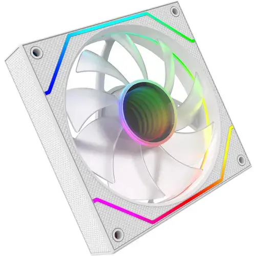 Ventilator AQIRYS Cetus  6P-12SLI18W-ARGB, 120 mm, iluminare 1-Ring RGB cu 8 LED-uri