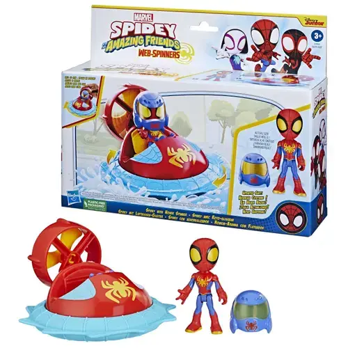 Set de joaca Spidey and his Amazing Friends  Web-Spinners, Masinuta si figurina Spidey