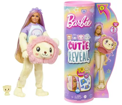 Set de joaca Barbie Cute Reveal - Papusa cu costum de leoaica