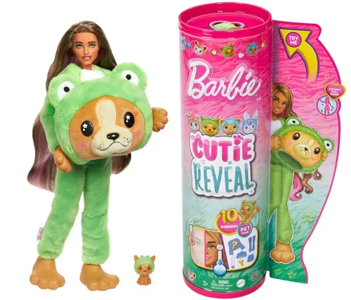 Set joc Barbie Cutie Reveal - Un caine imbrăcat in manusa, cu 10 surprize