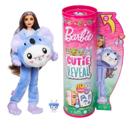 Papusa Barbie, Cutie Reveal, Iepuras-Koala, 10 surprize