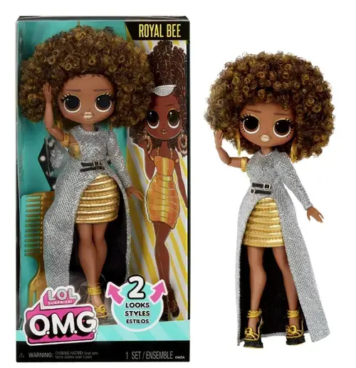 Papusa L.O.L. Surprise! Omg Royal Bee Fashionista cu accesorii