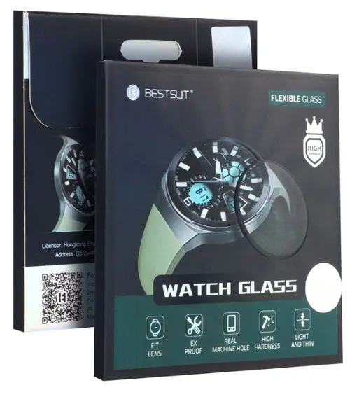 Folie Protectie Bestsuit pentru Xiaomi Smart Band 7, Sticla Flexibila, Neagra