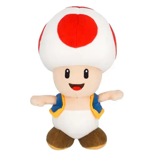 Jucarie de plus Nintendo Together Super Mario Toad, 20 cm