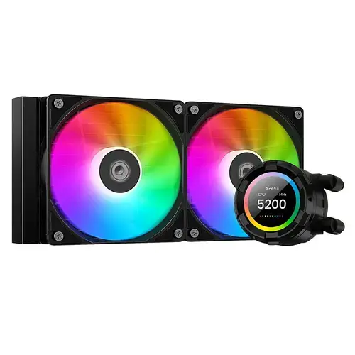 Cooler CPU cu lichid  ID-Cooling SL240 XE, display LED, 2 x 120 mm, iluminare aRGB