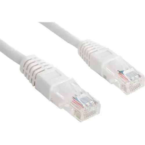 Cablu UTP SPACER SP-PT-CAT5-0.25M, Cat5e, cupru-aluminiu, 0.25 m, alb, AWG26