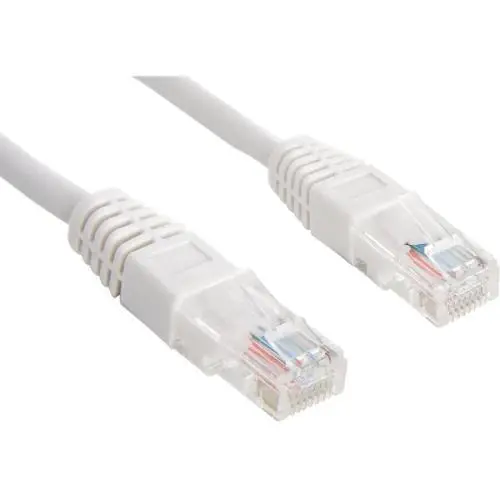 Cablu UTP SPACER SP-PT-CAT5-0.25M, Cat5e, cupru-aluminiu, 0.25 m, alb, AWG26