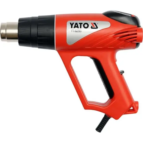 Pistol cu aer cald Yato, termostat digital, Accesorii Incluse