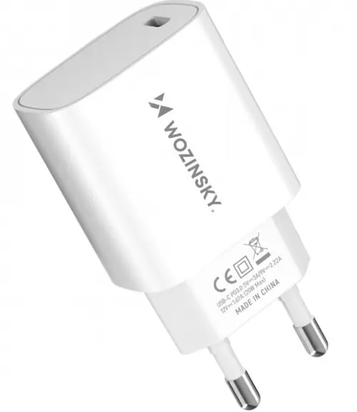 Incarcator Retea WZK WGWCCW, 20W, 3A, 1 x USB-C, Alb