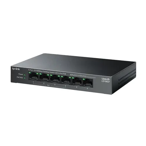 Switch TP-Link LS106LP, 6 Porturi, PoE