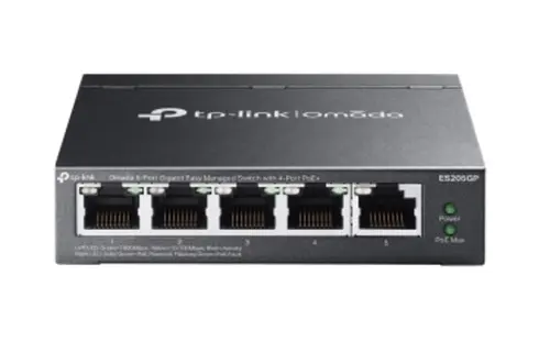 Switch TP-Link Omada ES205GP, 5 porturi, PoE+