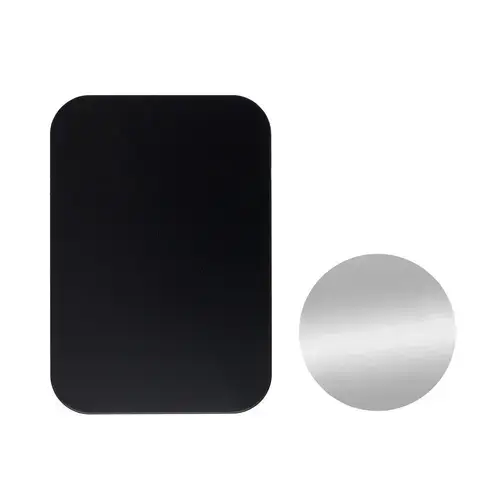 Sticker Metalic OEM pentru suport auto magnetic, Set 2 bucati, Negru