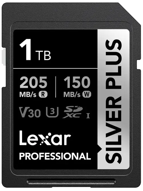 Card de memorie Lexar Professional SILVER Plus 1066x LSDSIPL001T-BNNNG, 1TB, SDXC, UHS-I U3 A2, V30