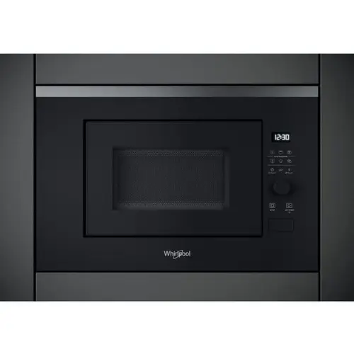 Cuptor cu microunde incorporabil Whirlpool WMF201G, Capacitate 20l, Putere 800 W, Grill, Jet Start, Jet Defrost, Negru