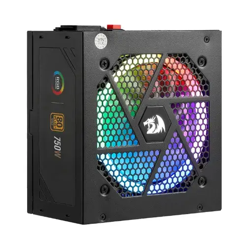 Sursa Redragon RGPS750W, full modulara, iluminare RGB, 80 PLUS Gold, 750W